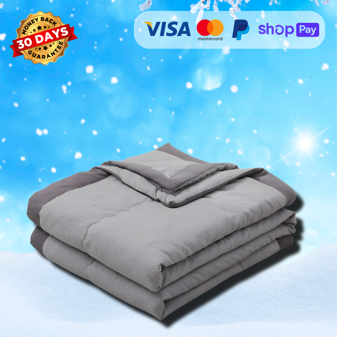 CoolNest™ | Premium Silk Cooling Bed Comforter