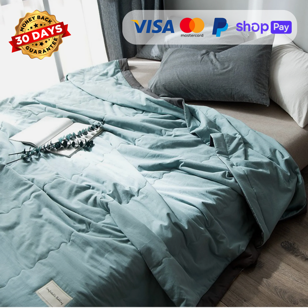 CoolNest™ | Premium Silk Cooling Bed Comforter
