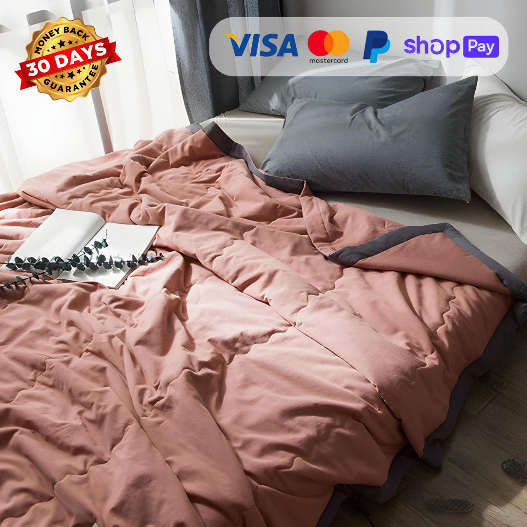 CoolNest™ | Premium Silk Cooling Bed Comforter