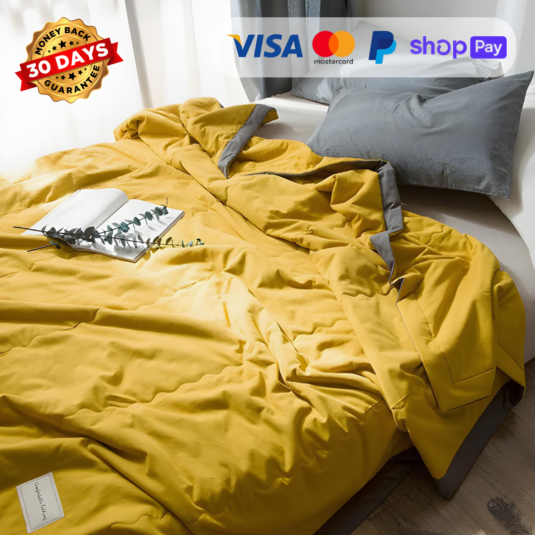 CoolNest™ | Premium Silk Cooling Bed Comforter